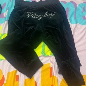 Playboy velour plants - rhinestone back